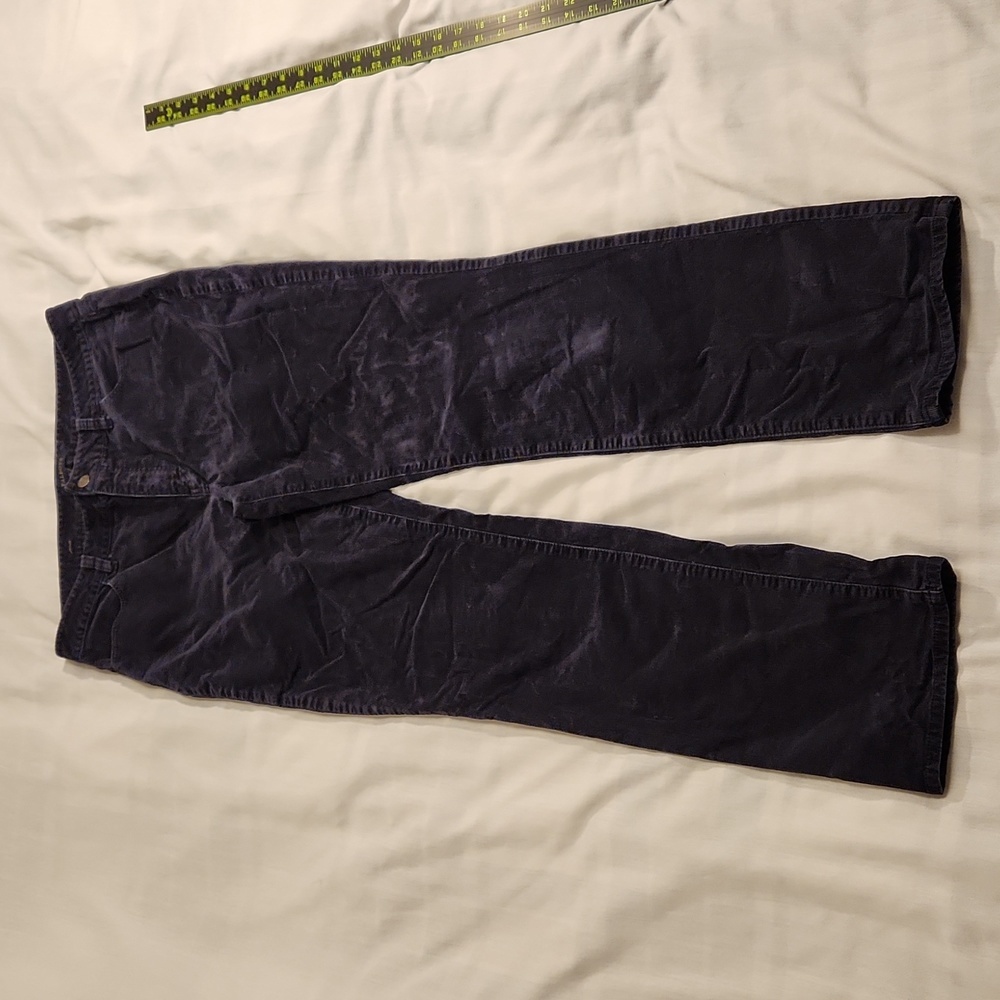 Talbots Corduroy pants Heritage Straight Leg women's‎ 12 dark navy